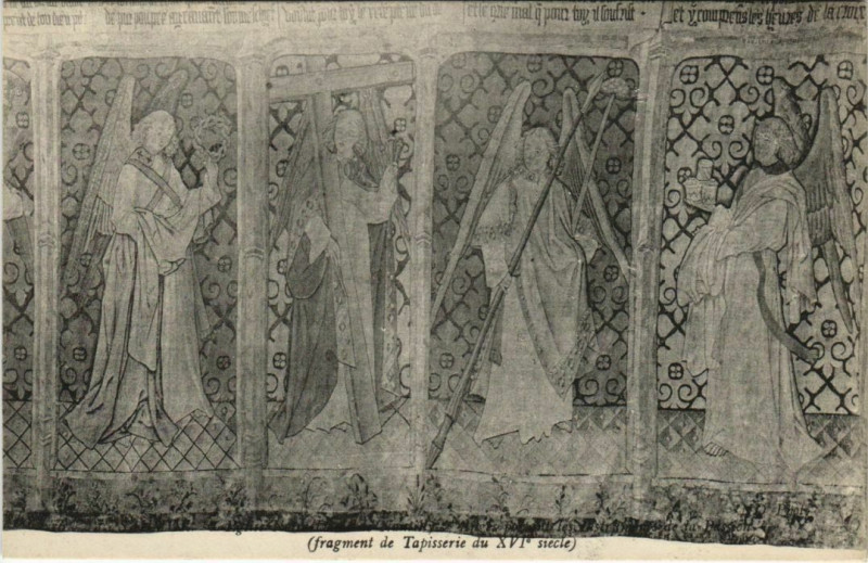 Carte postale ancienne Saumur Eglise de N.-D. De Nantilly Tapiserie à Saumur