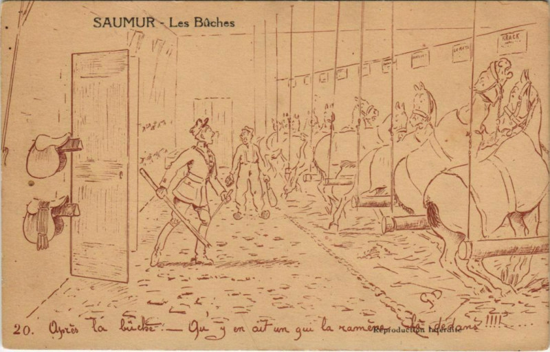 Carte postale ancienne Saumur Les Buches à Saumur