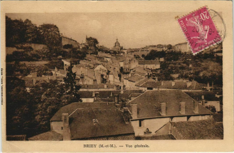 Carte postale ancienne Briey Vue générale