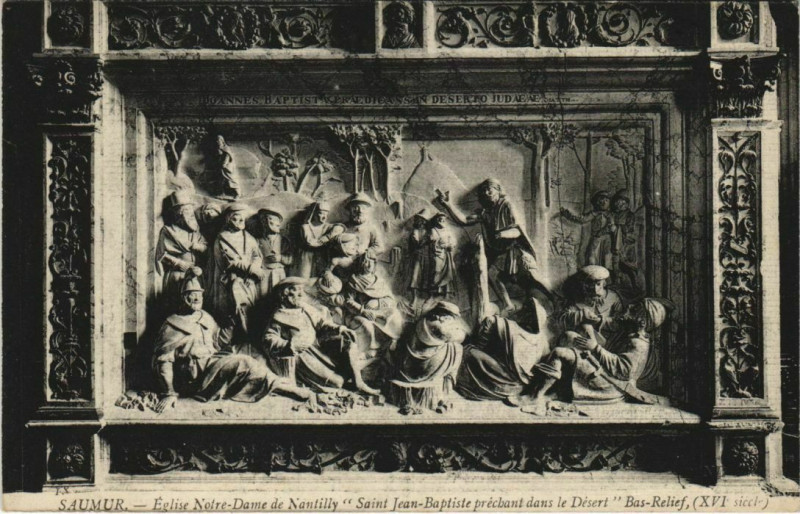 Carte postale ancienne Saumur Eglise de N.-D. De Nantilly Tapiserie à Saumur