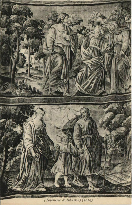 Carte postale ancienne Saumur Eglise de N.-D. De Nantilly Tapiserie à Saumur