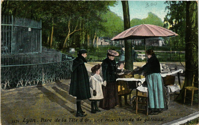 Carte postale ancienne Lyon - Parc de la Tete d'Or à Lyon