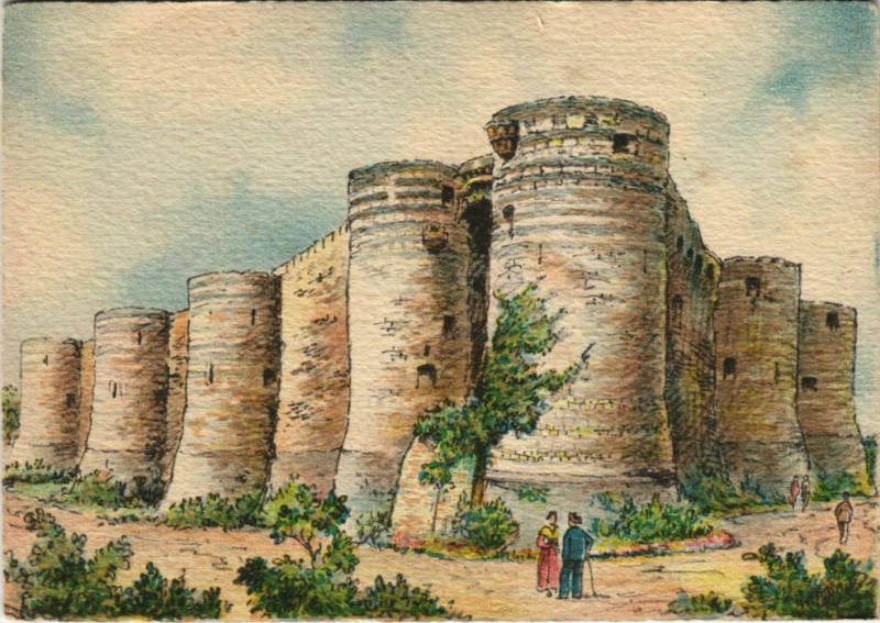 Carte postale ancienne Angers Le Chateau à Angers