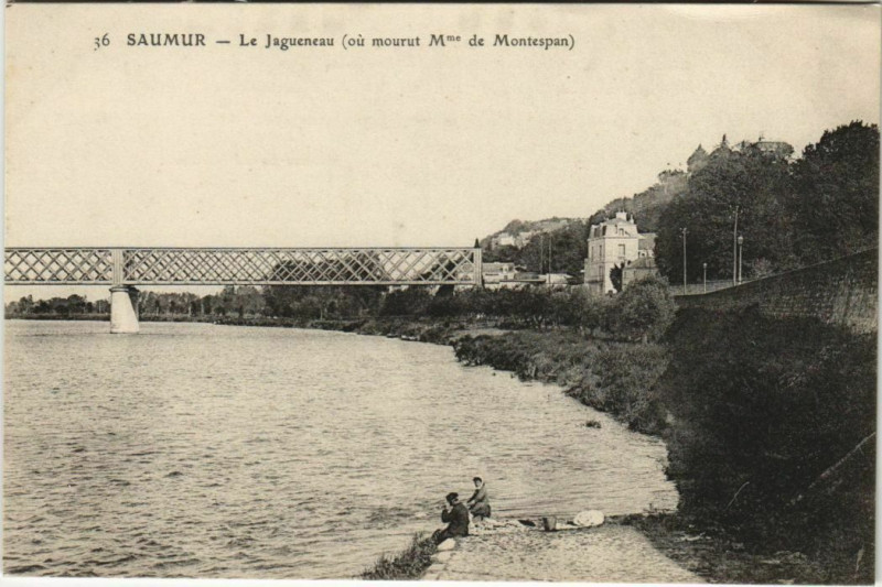 Carte postale ancienne Saumur Le Jagueneau à Saumur