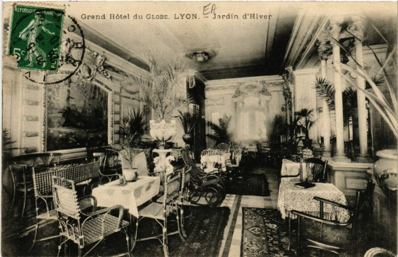 Carte postale ancienne Lyon - Jardin d'Hiver à Lyon