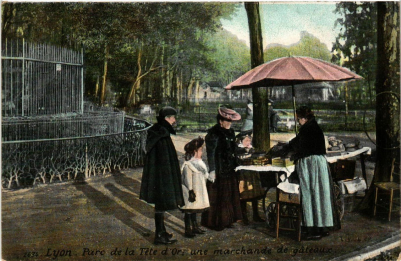 Carte postale ancienne Lyon - Parc de la Tete d'Or à Lyon
