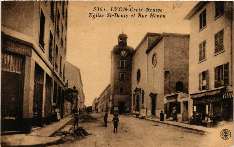 Carte postale ancienne Lyon - Croix Rousse à Lyon