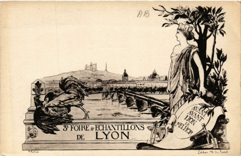 Carte postale ancienne Foire d'Echantillons de Lyon à Lyon