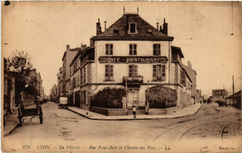 Carte postale ancienne Lyon - La Villette à Lyon