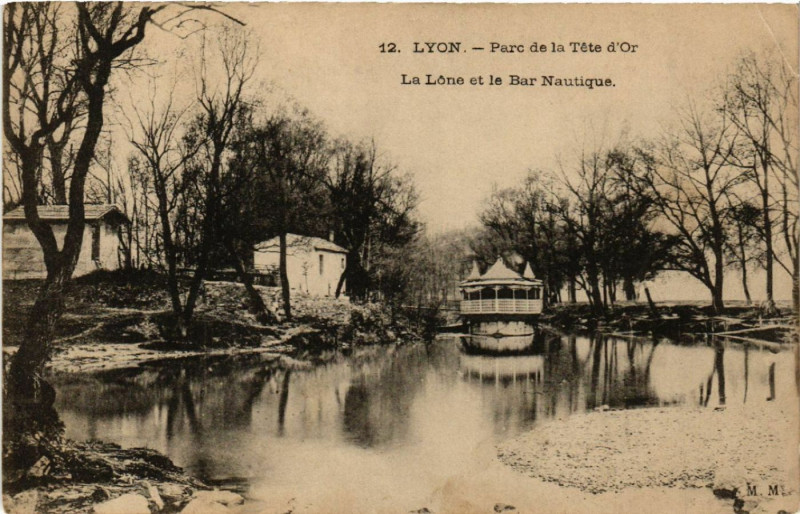 Carte postale ancienne Lyon - Parc de la Tete d'Or à Lyon