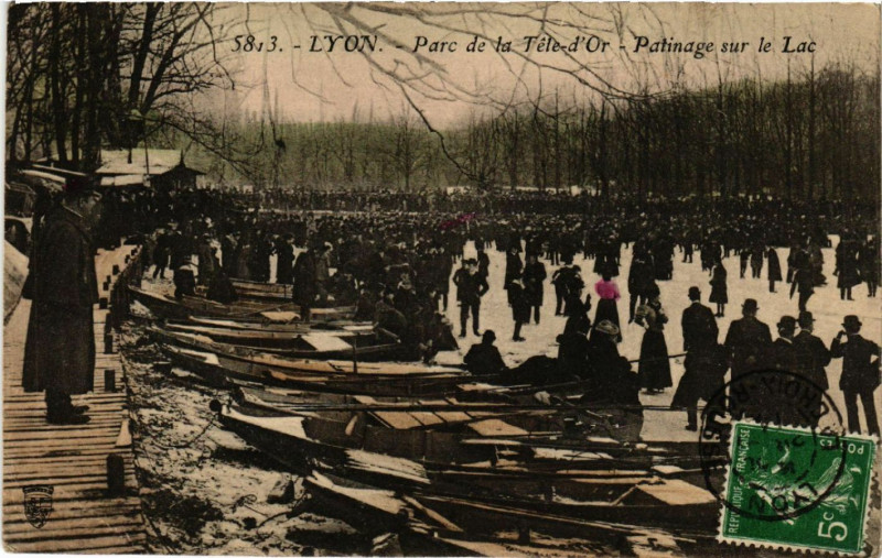 Carte postale ancienne Lyon - Parc de la Tete d'Or à Lyon