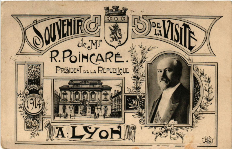 Carte postale ancienne Souvenir de la Visite