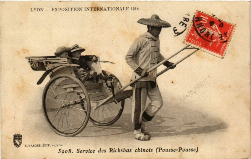Carte postale ancienne Lyon - Expo Internaitonale à Lyon