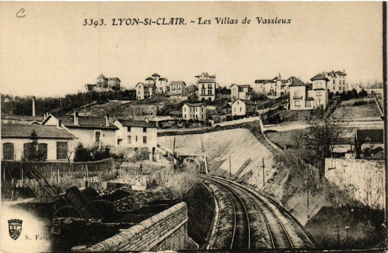 Carte postale ancienne Lyon Saint-Clair - Les Villas de Vassieux à Lyon