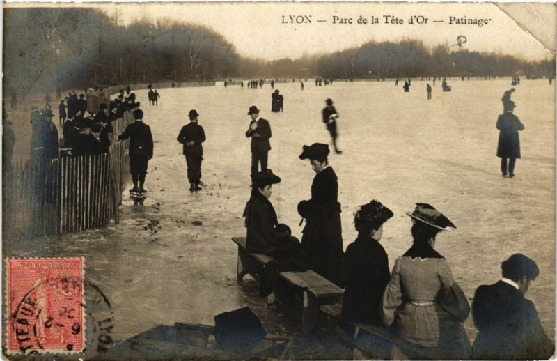 Carte postale ancienne Lyon - Parc de la Tete d'Or à Lyon