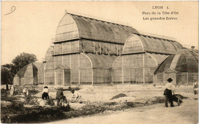 Carte postale ancienne Lyon - Parc de la Tete d'Or à Lyon