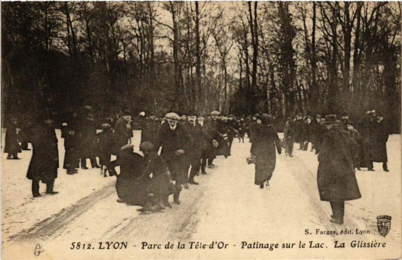 Carte postale ancienne Lyon - Parc de la Tete d'Or à Lyon