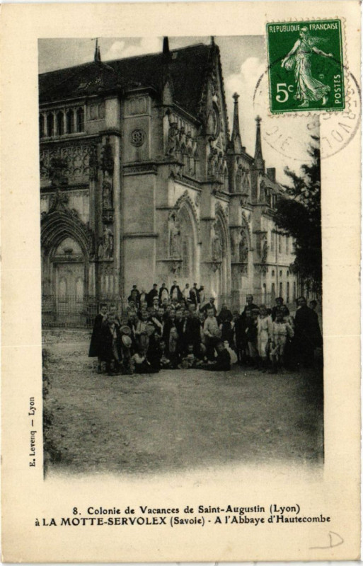Carte postale ancienne Colonie de Vacances de Saint-Augustin a la Motte Servolex