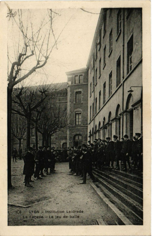 Carte postale ancienne Lyon - Instituiton Leidrade à Lyon