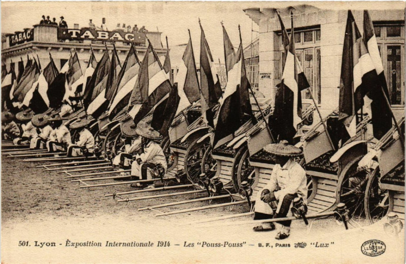 Carte postale ancienne Lyon - Expo Internaitonale à Lyon