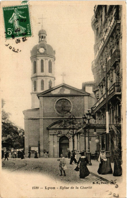 Carte postale ancienne Lyon - Eglise de la Charite à Lyon