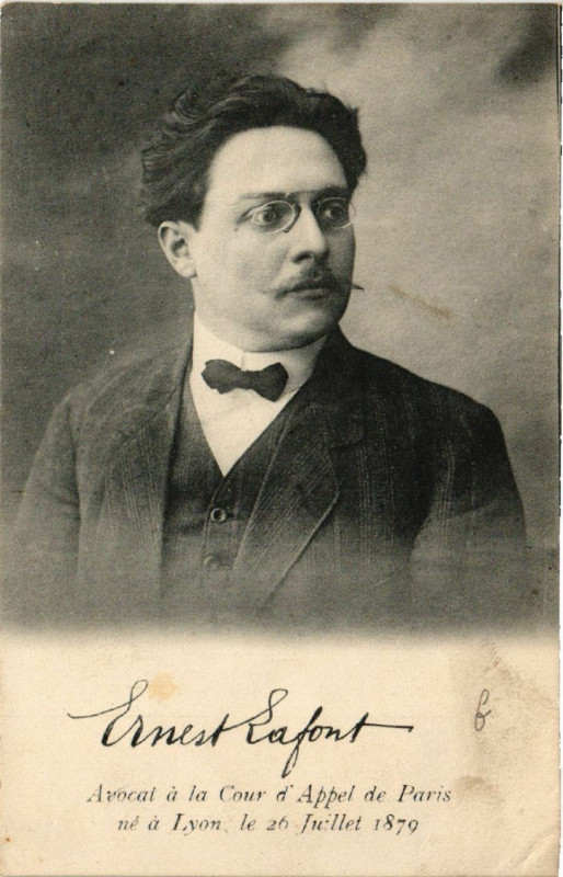 Carte postale ancienne Avocat a la Cour d'Appel de Paris
