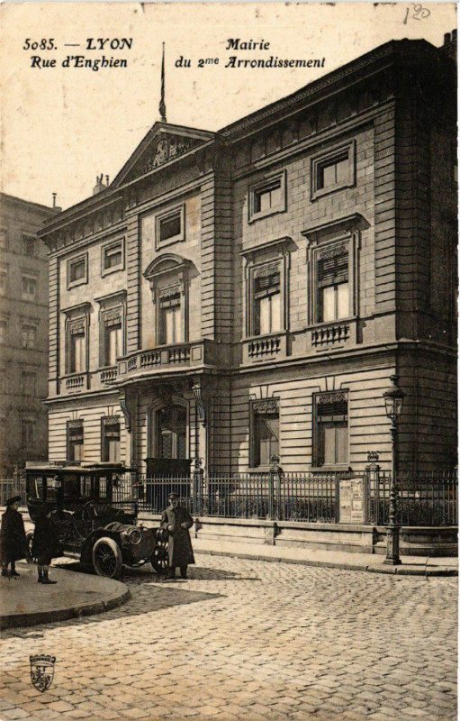 Carte postale ancienne Lyon - Rue d'Engbien à Lyon