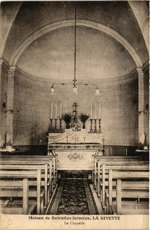 Carte postale ancienne Maison de Retraites fermées - La Rivette