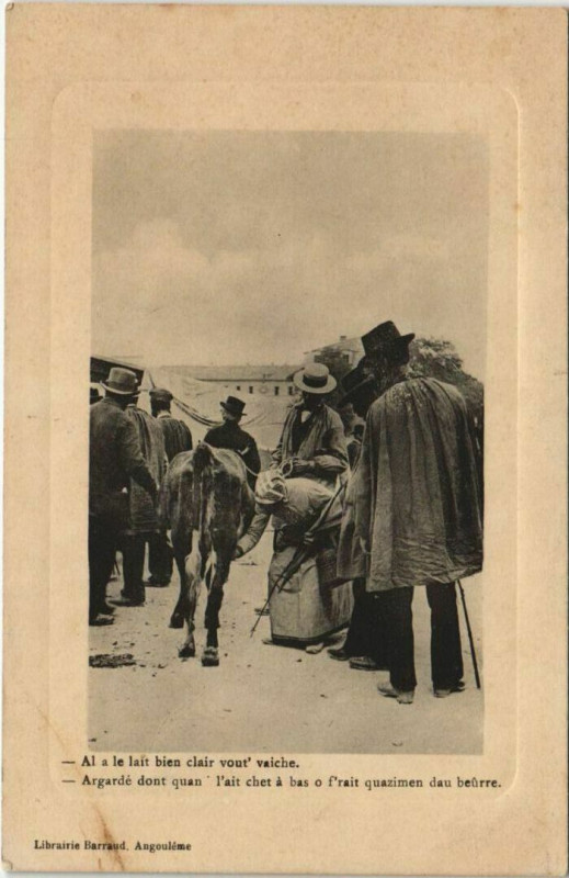 Carte postale ancienne Angouleme sur le marché