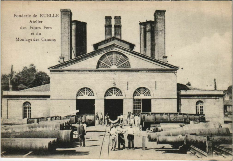 Carte postale ancienne Ruelle Fonderie Atelier des Fours Fers