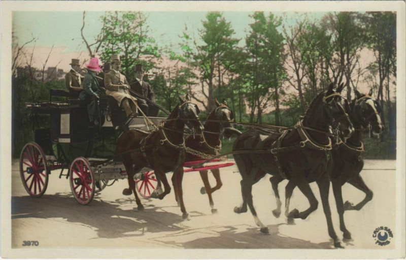 Carte postale ancienne Paris 16e Bois de Boulogne