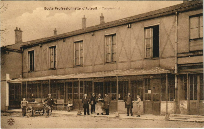 Carte postale ancienne Ecole Professionnelle d'Auteuil - Comptabilité à Paris 16e
