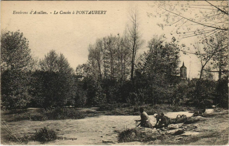 Carte postale ancienne Pontaubert Le Cousin a Pontaubert à Pontaubert
