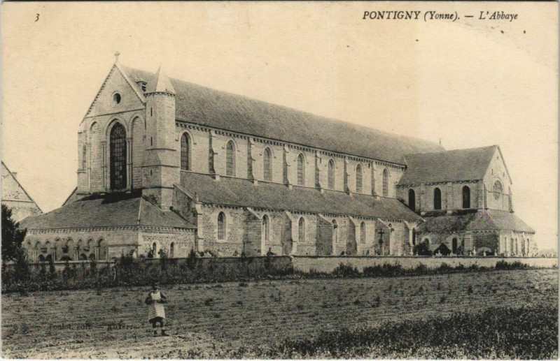 Carte postale ancienne Pontigny L'Abbaye à Pontigny