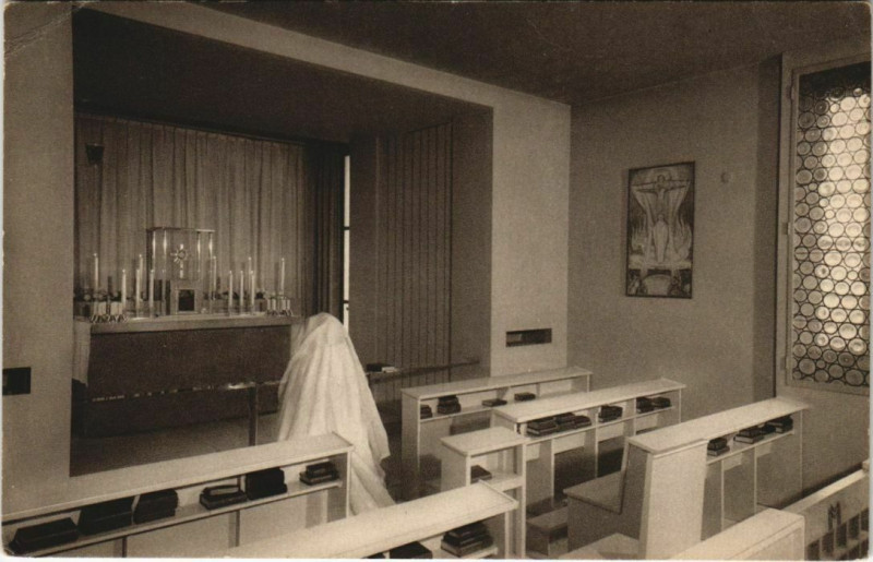 Carte postale ancienne Hôpital de la Croix Saint-Simon à Paris 20e