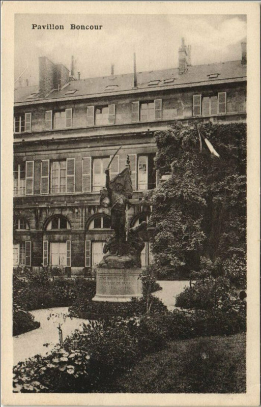 Carte postale ancienne Paris 5e 21, rue Descartes Pavillon Boncourt à Paris 5e