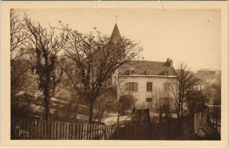 Carte postale ancienne Eglise Saint-Germain de Charonne à Paris 20e