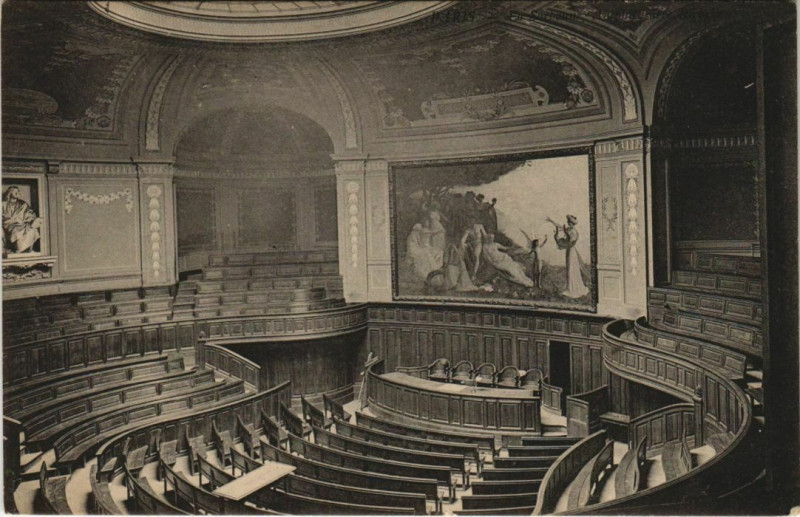 Carte postale ancienne Paris 5e La Sorbonne Amphithéatre à Paris 5e