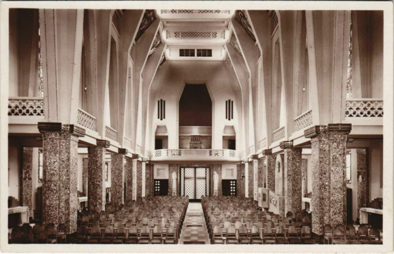Carte postale ancienne Eglise Saint-Jean-Bosco à Paris 20e