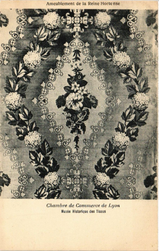 Carte postale ancienne Lyon Chambre de Commerce. Ameublement de la Reine Hortense à Lyon