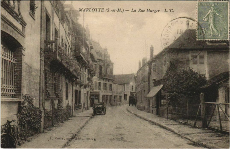 Carte postale ancienne Marlotte Rue Mürger