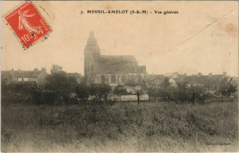 Carte postale ancienne Mesnil-Amelot vue générale