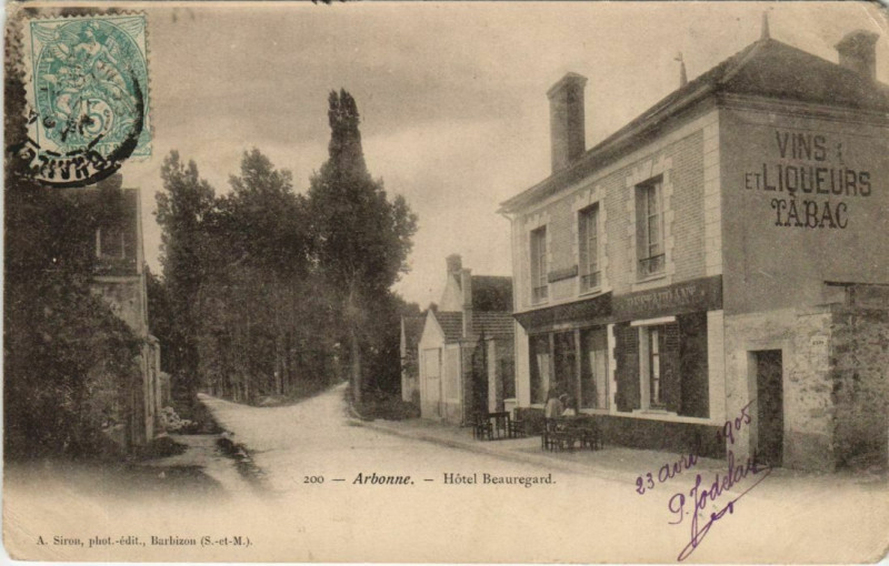Carte postale ancienne Arbonne hotel Beauregard