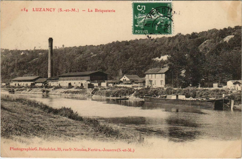 Carte postale ancienne Luzancy Briqueterie à Luzancy