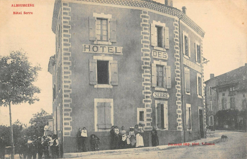 Carte postale ancienne Alboussiere Hotel Serre