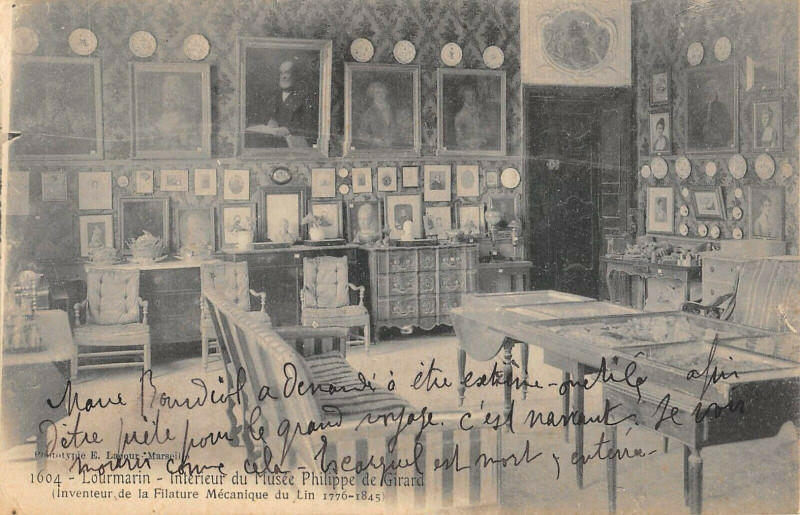 Carte postale ancienne Lourmarin Interieur Du Musee Philippe De Girard à Lourmarin