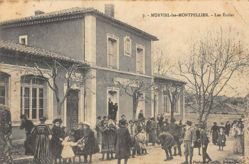 Carte postale ancienne Murviel Les Montpellier Les Ecoles à Montpellier