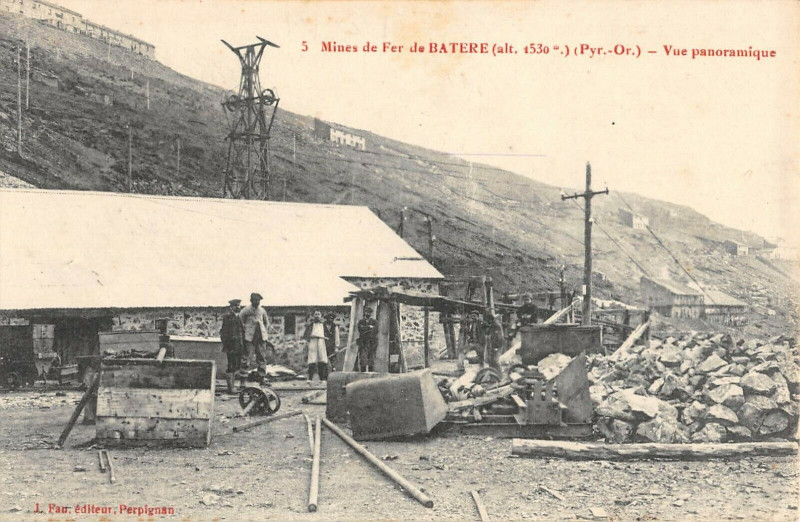 Carte postale ancienne Mines De Fer De Batere Vue Panoramique