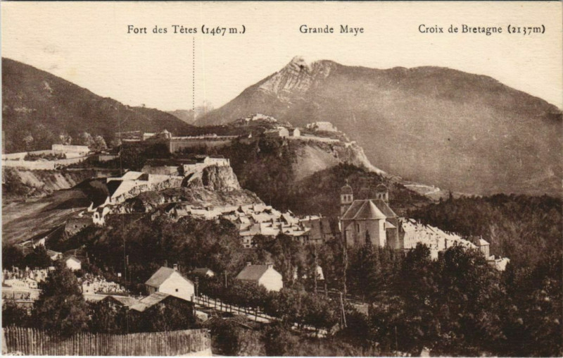 Carte postale ancienne Briancon et ses Forts