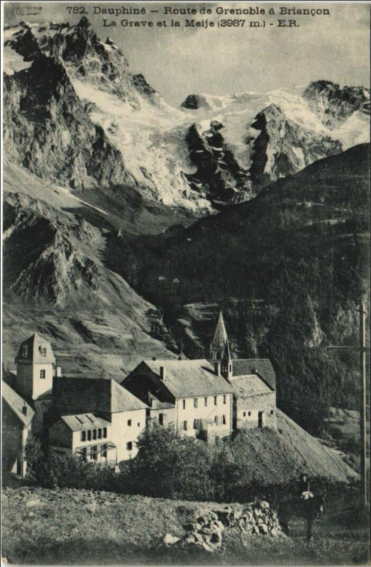 Carte postale ancienne La Grave et la Meije à La Grave